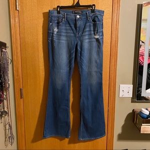 Express Mia Slim flare jeans. Super stretchy